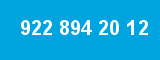 922 894 20 12 922 894 20 12